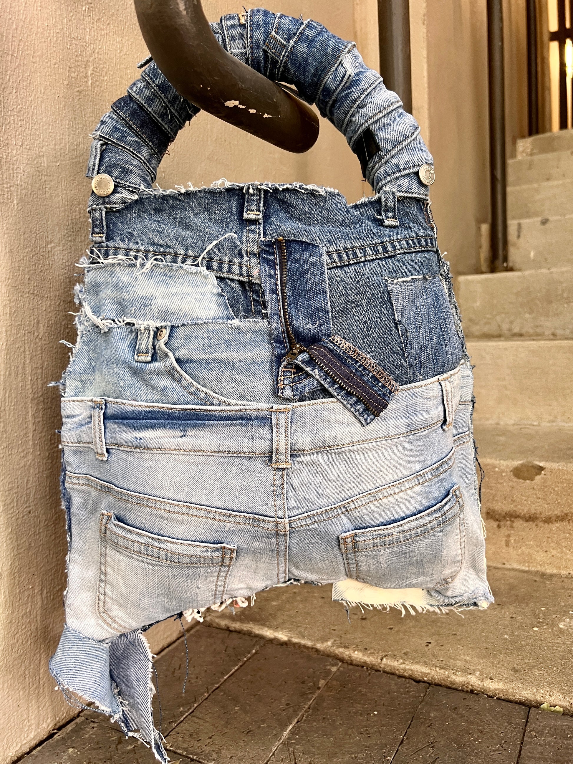 Stone Cold Ugly Denim Bag