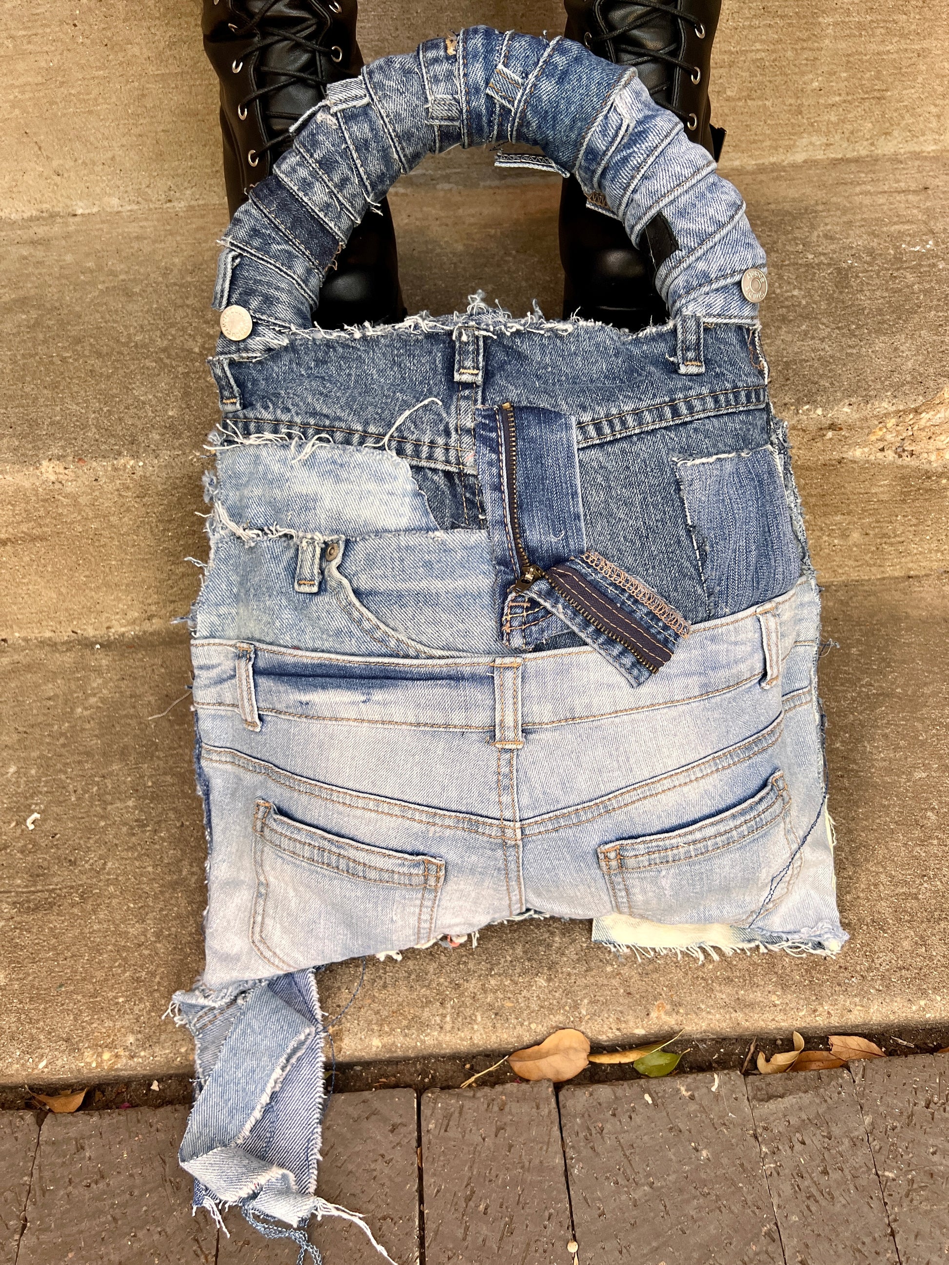Stone Cold Ugly Denim Bag