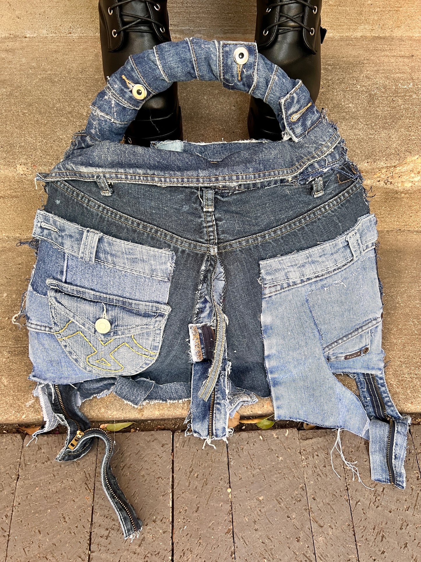 Big And Chunky Ugly Denim Bag