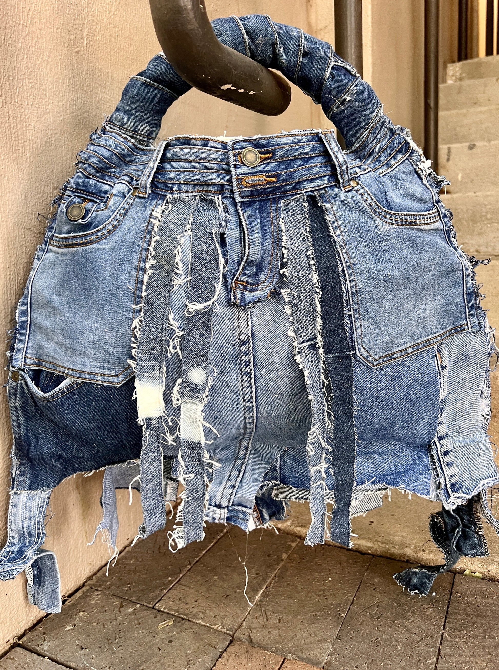 Big And Chunky Ugly Denim Bag