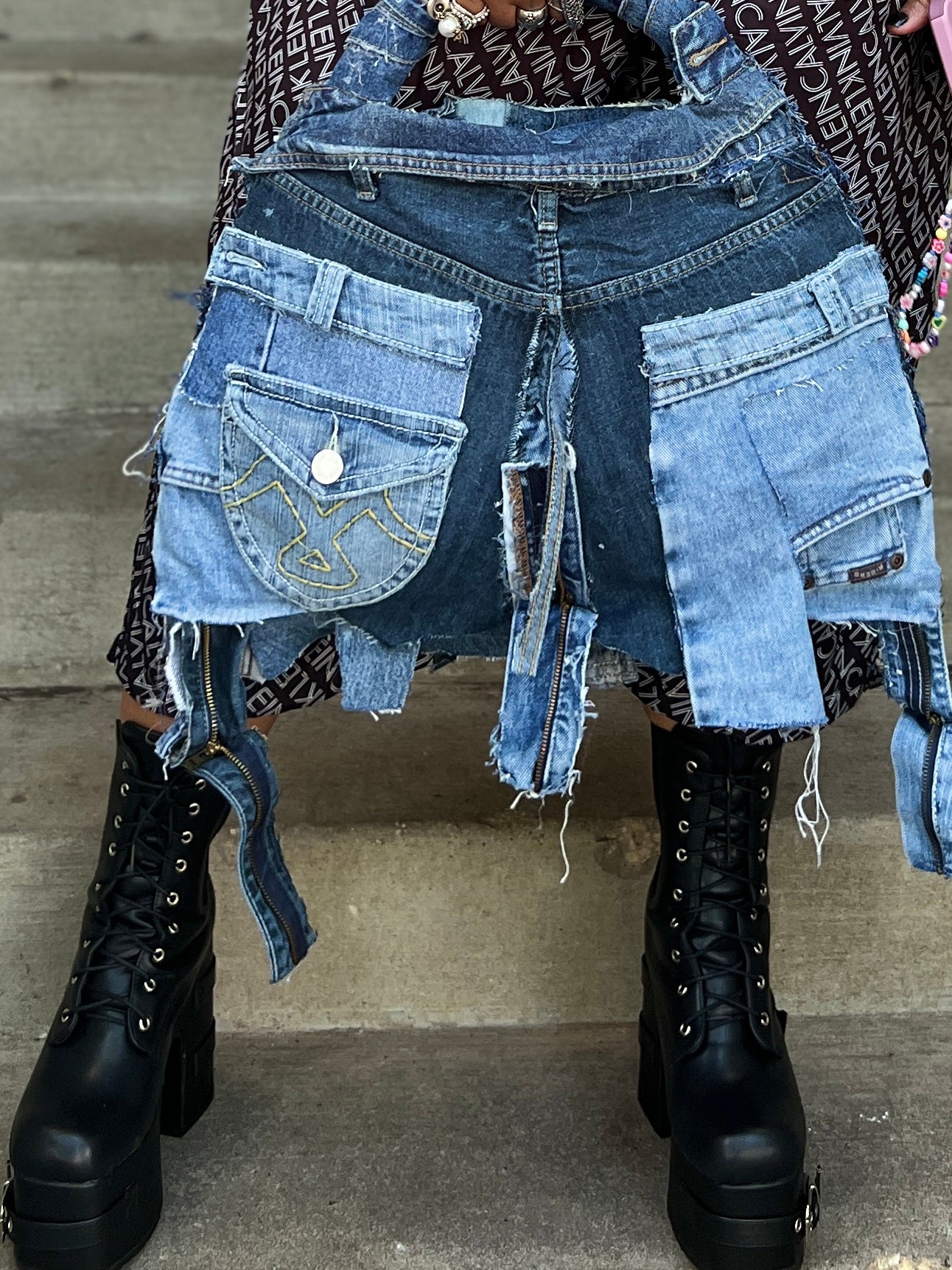 Big And Chunky Ugly Denim Bag