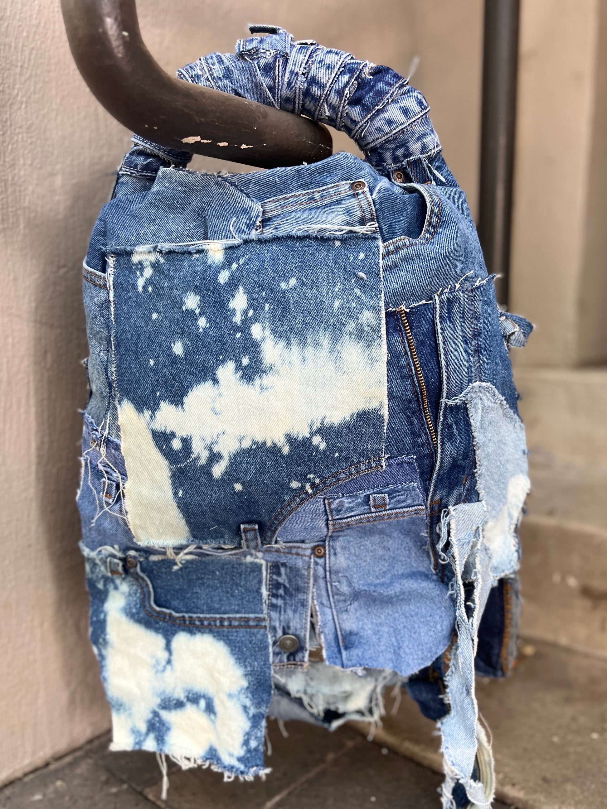 Big Ole Sideways Funky Grunge Ugly Denim Stuff And Go Bag