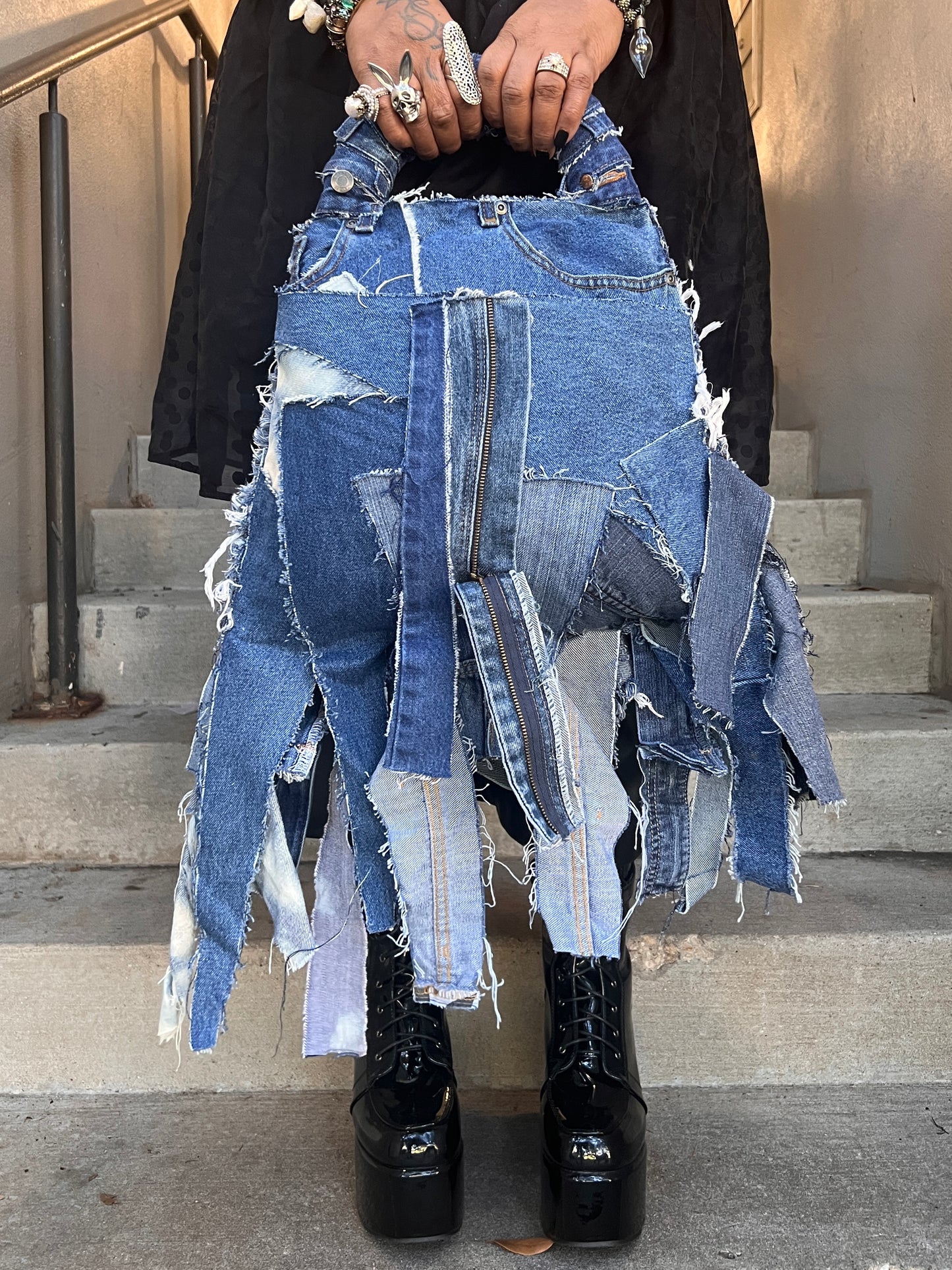 Always Lucky Ugly Denim XL Denim Bag