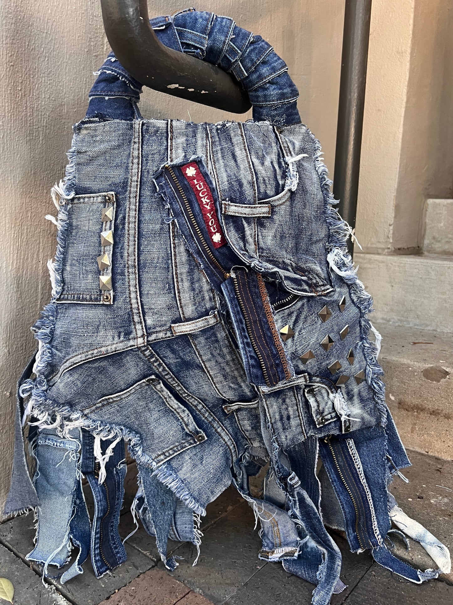 Always Lucky Ugly Denim XL Denim Bag
