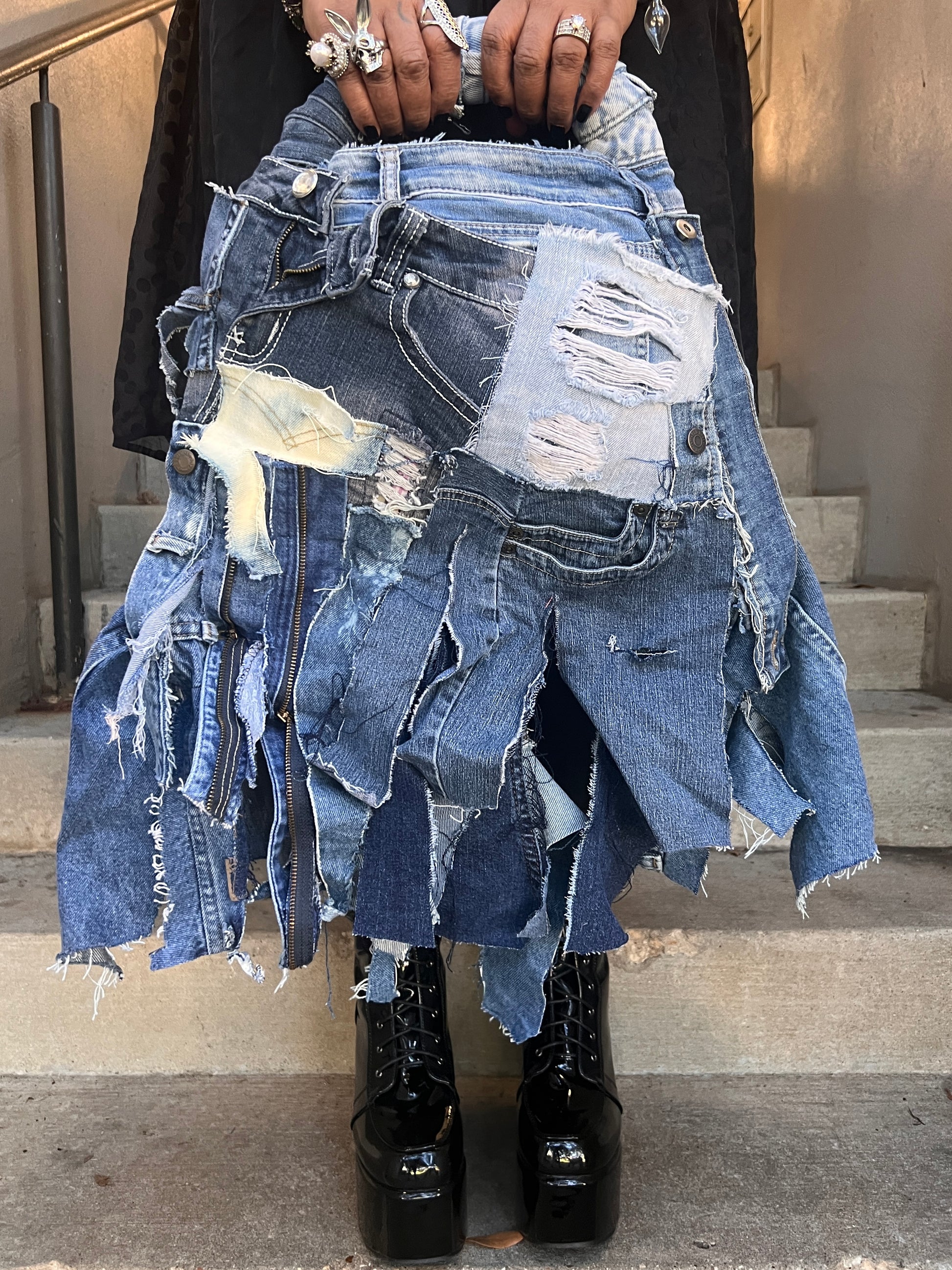 Dream Girl Ugly XL Denim Bag
