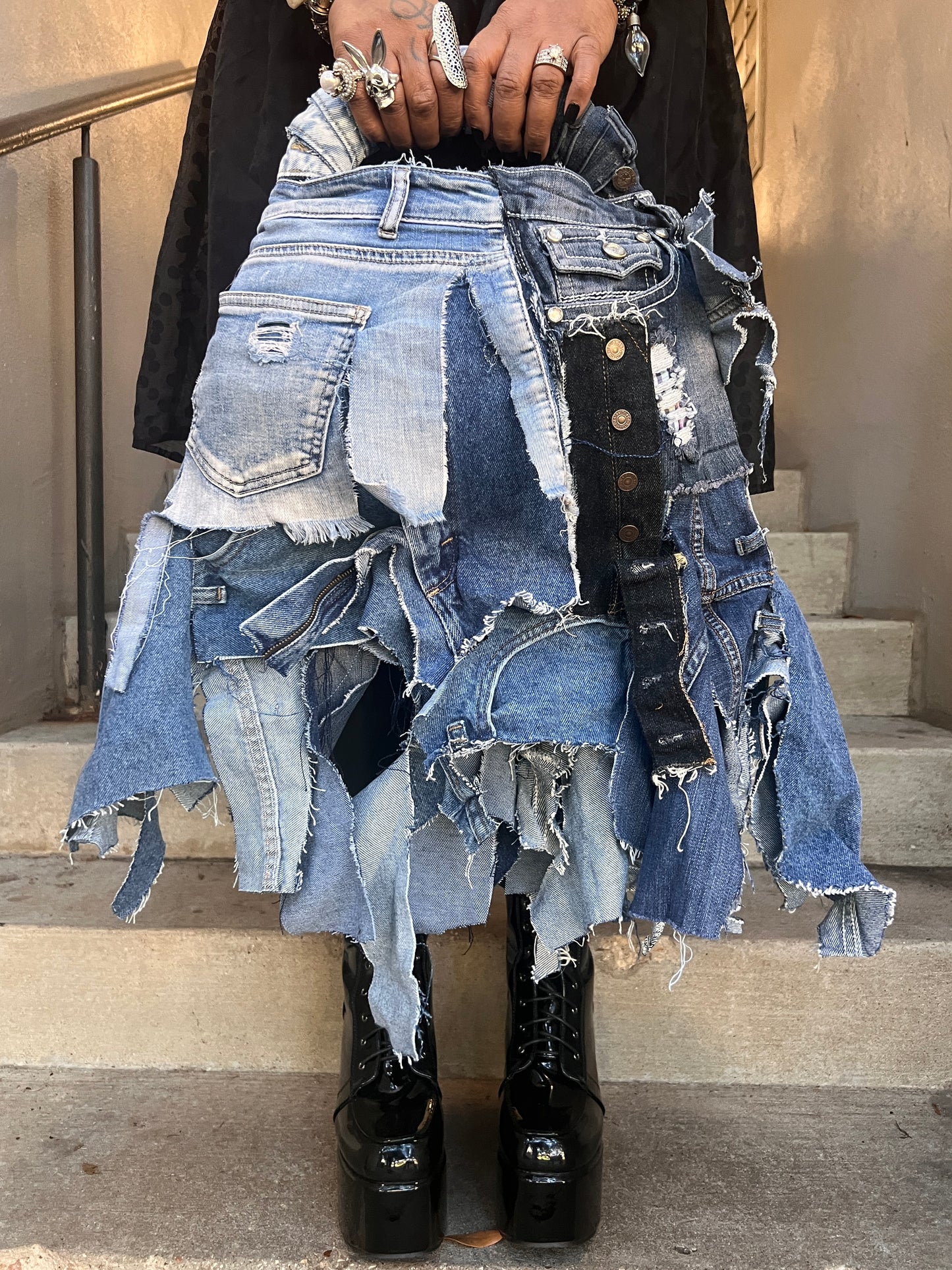 Dream Girl Ugly XL Denim Bag
