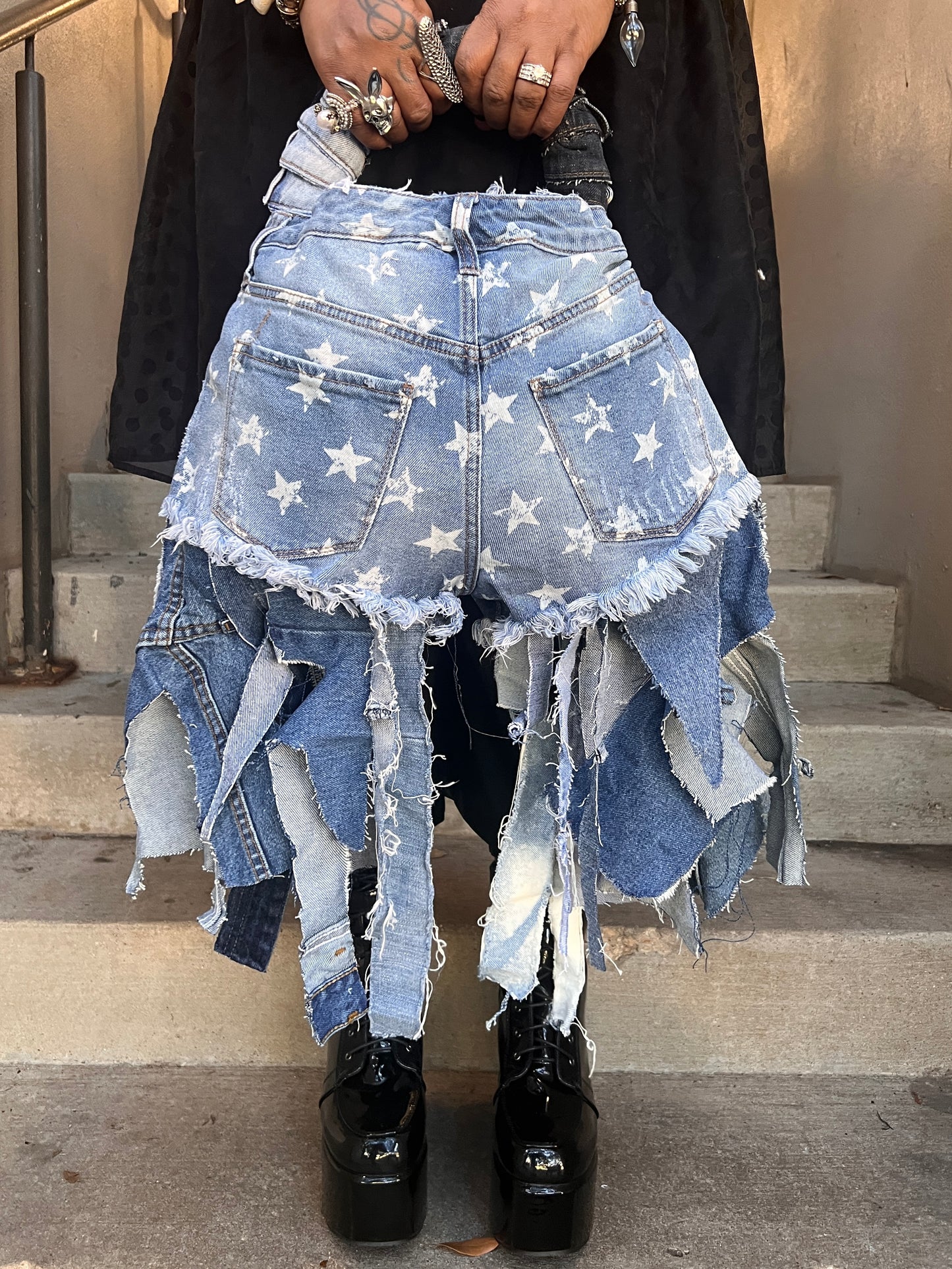Girl Bye Ugly Denim XL Bag