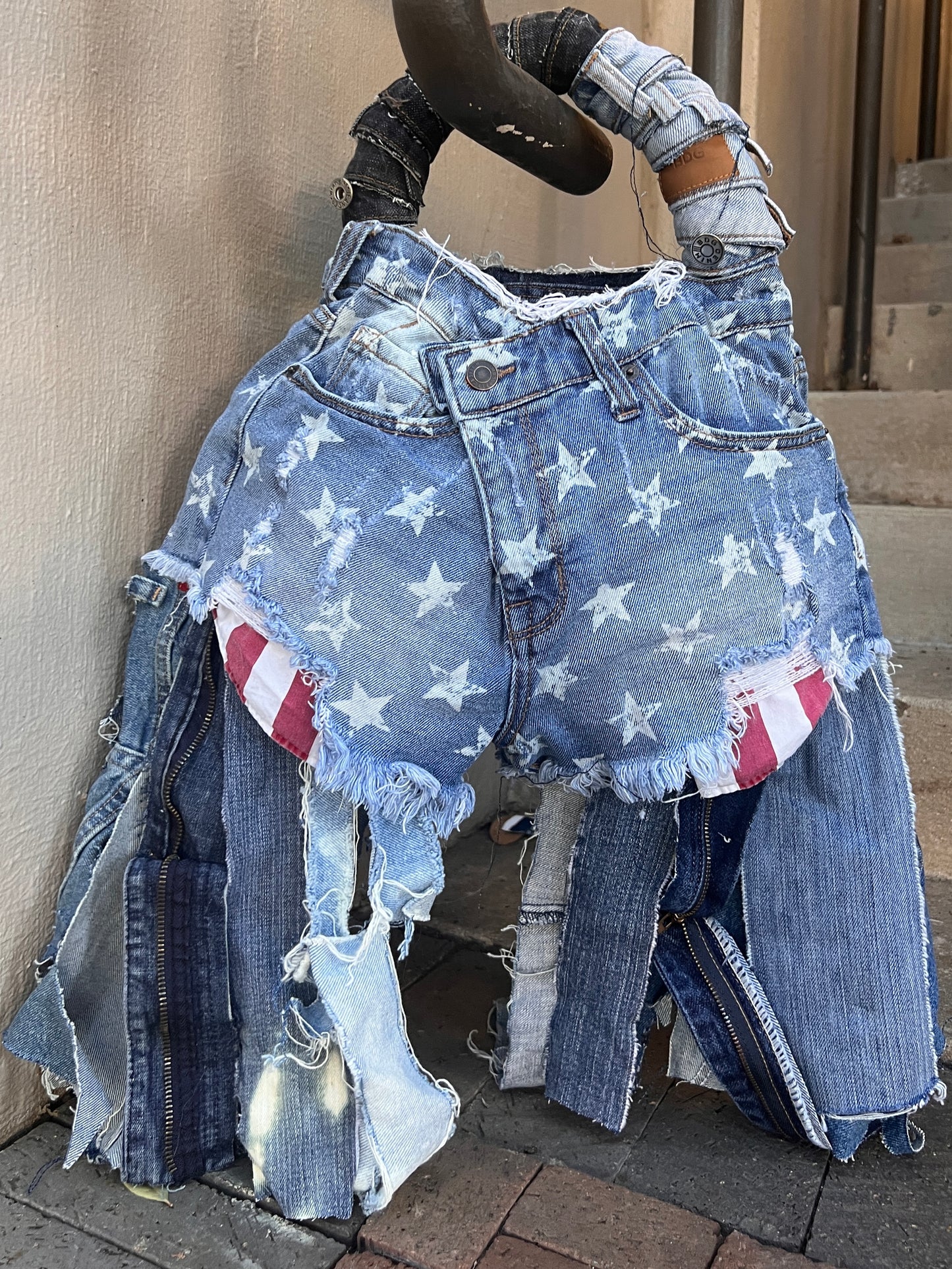 Girl Bye Ugly Denim XL Bag