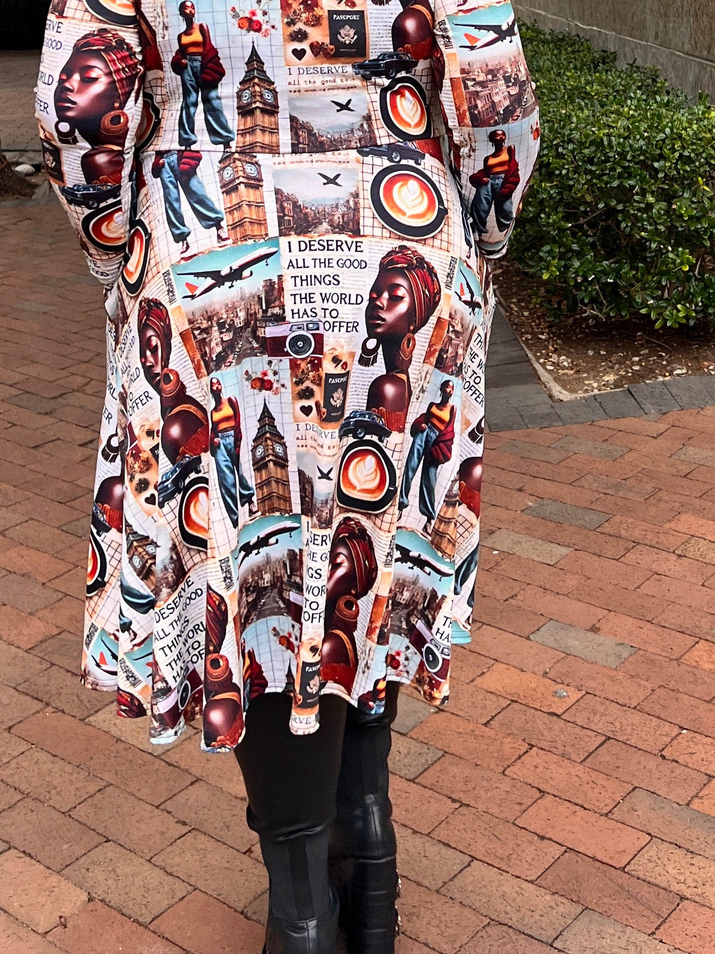 I Deserve All The Good Things The World Has To Offer Funky Grunge Message Dress