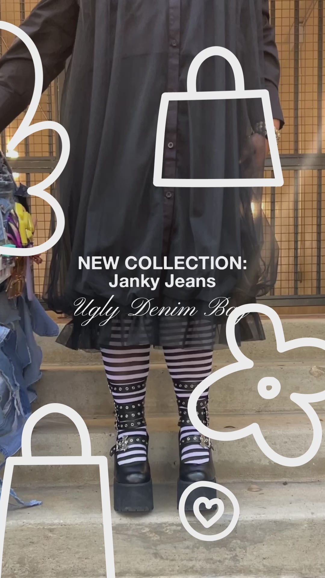 Dolled Up Ugly Denim Bag:Social Media Stunt Ready