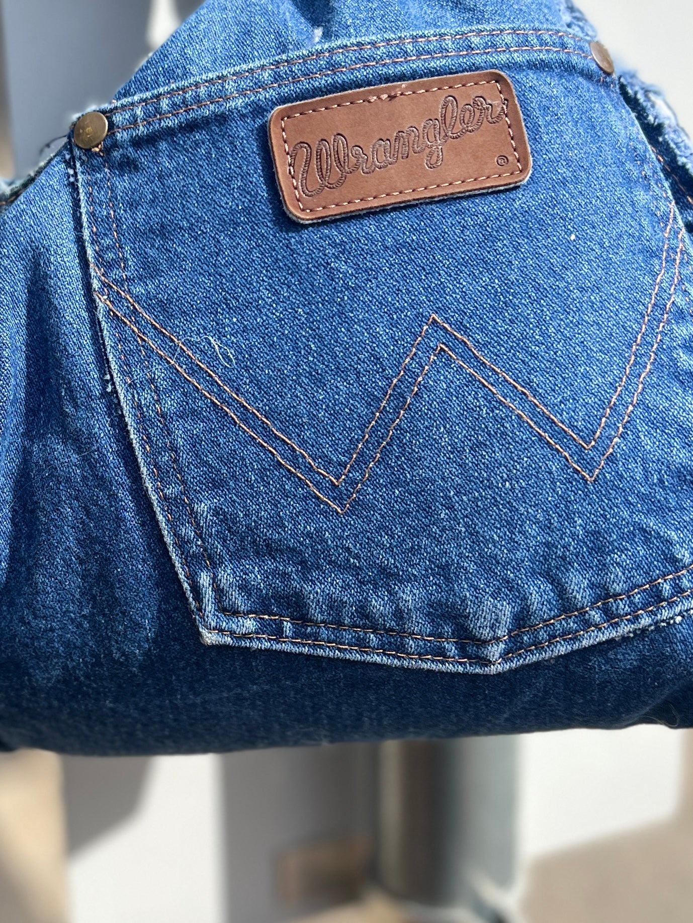 The Denim Abstract Funky Block Tote Bag