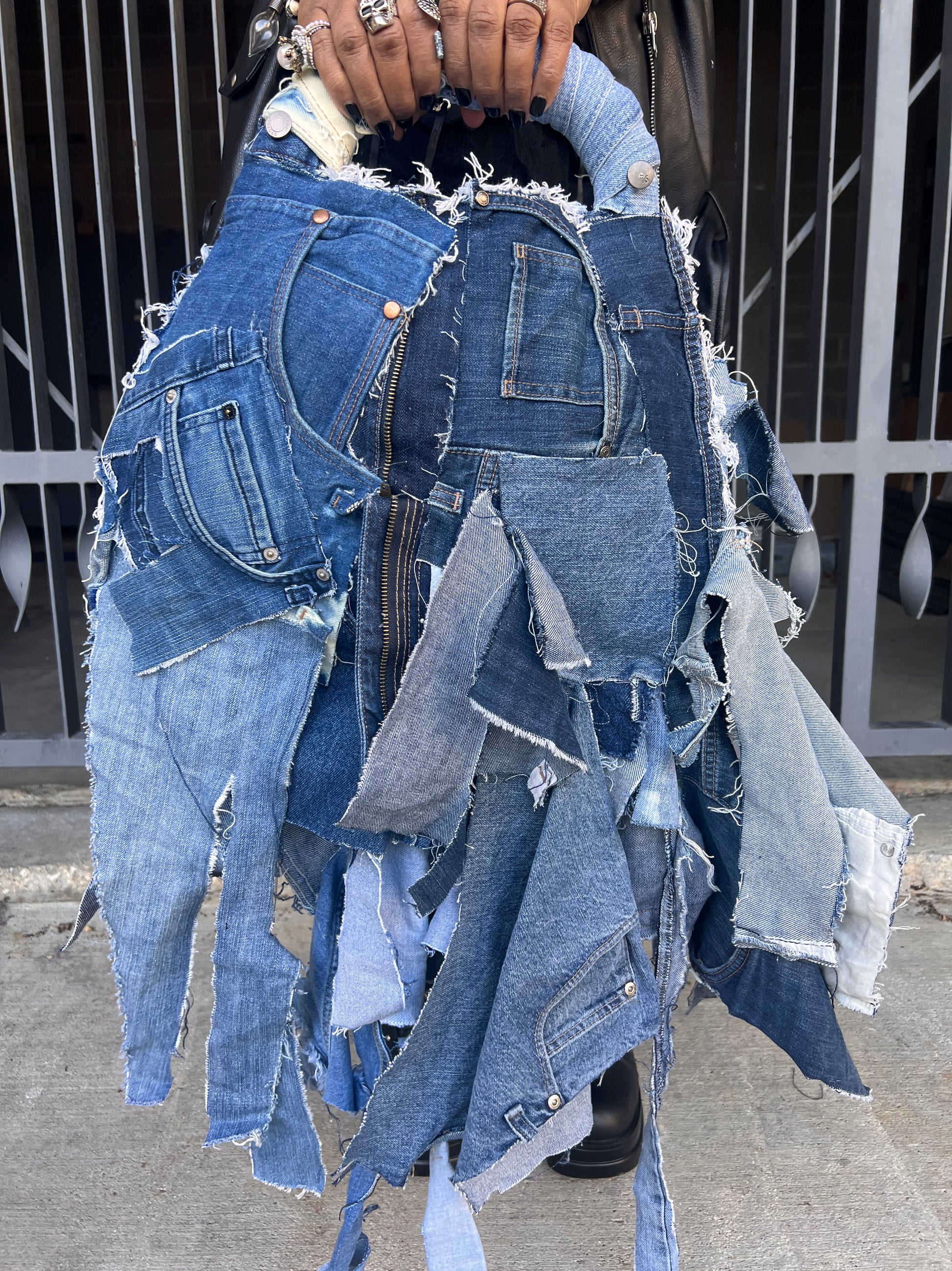 She Always Fancy Ugly Denim Grunge Funky Bag