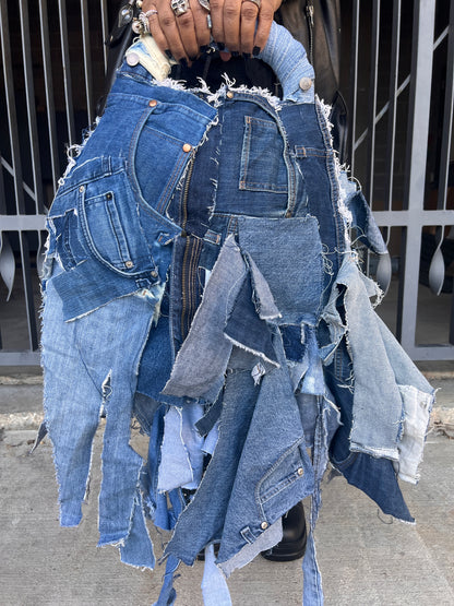 She Always Fancy Ugly Denim Grunge Funky Bag