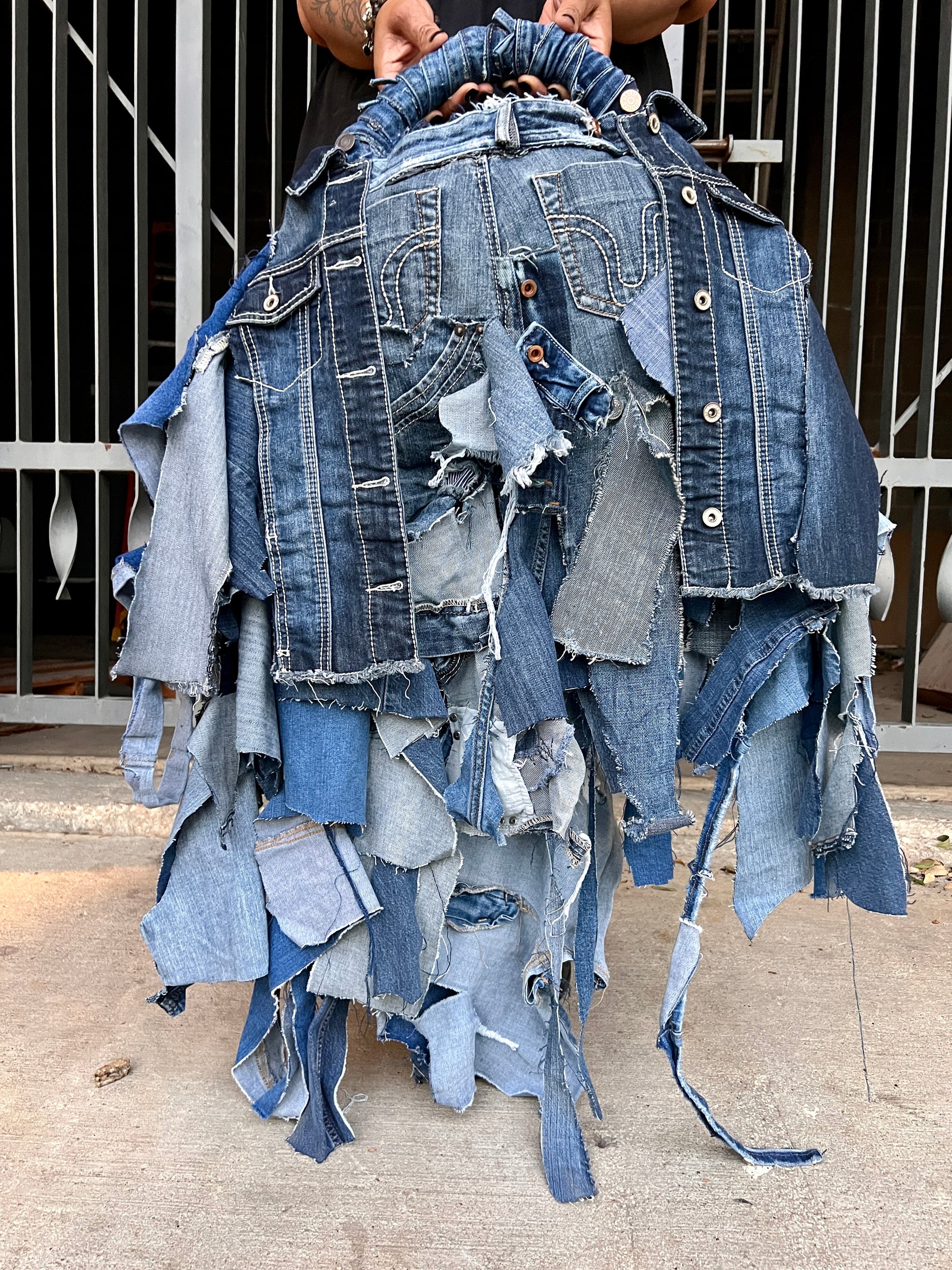 Just For Show Big Ole Ugly Stuff And Go Denim Bag