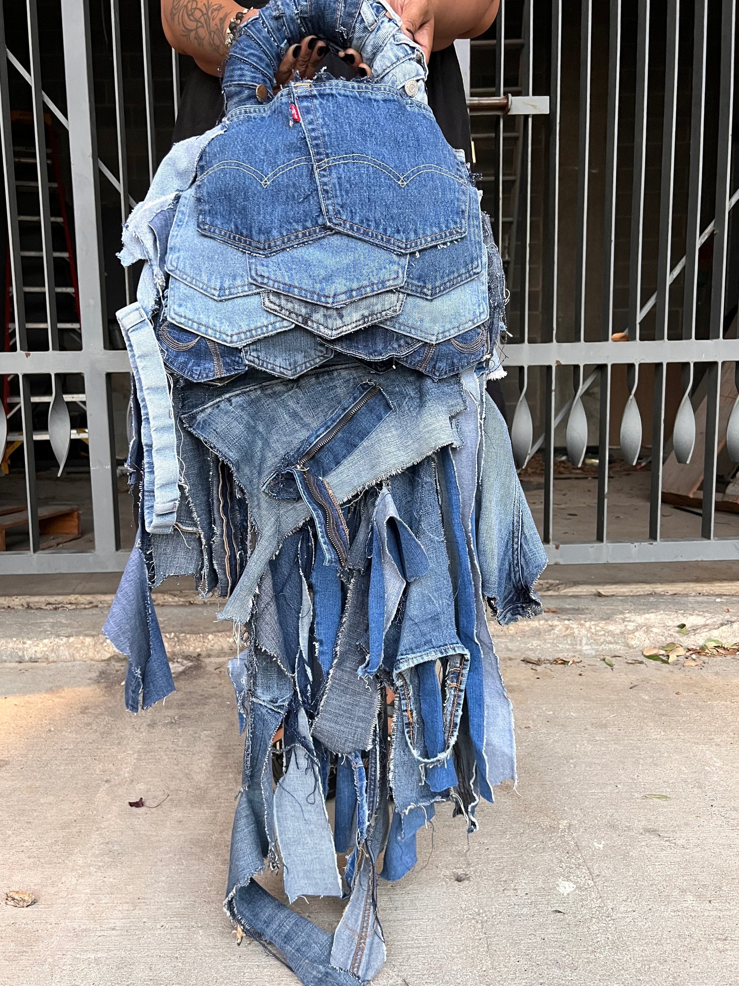 Keeping It Funky And Fly Ugly Denim Bag: Unique Style