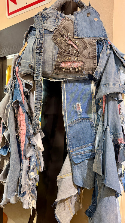 Bold & Ugly Denim On Denim Upcycled Statement Bag