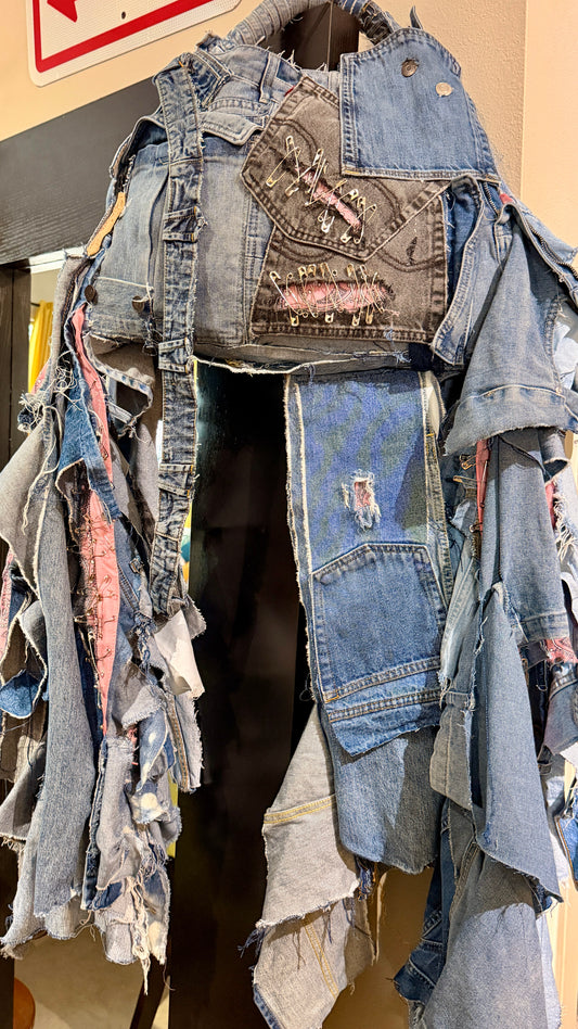 Bold & Ugly Denim On Denim Upcycled Statement Bag