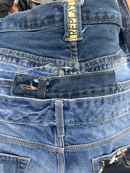 Never Plain Ugly Denim On Denim Jean Upcycled Bag