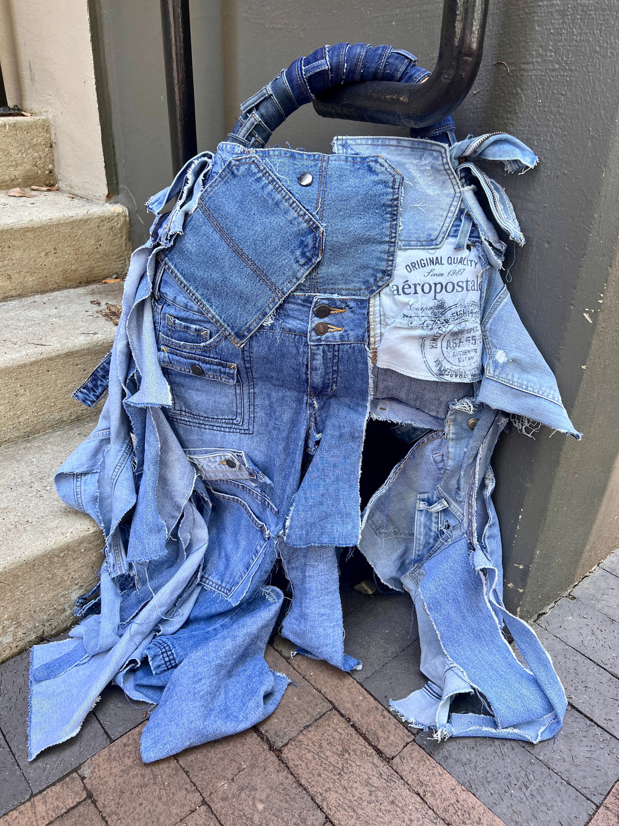 Girl Bye We Catch Flights Ugly Denim Bag