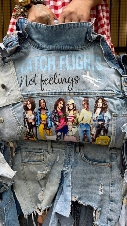 Jumping Jets Ugly Denim All Over Unique Junk Bag
