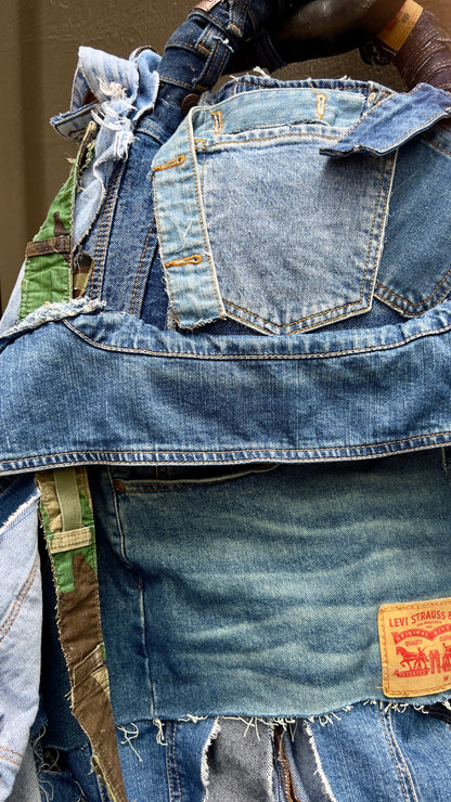 Big Ugly Denim Camo Stuff And Go Junk Bag