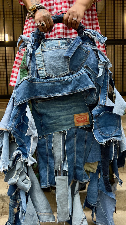 Big Ugly Denim Camo Stuff And Go Junk Bag