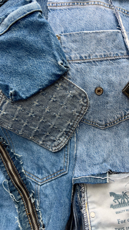 The Ugliest Shredded Denim Bag