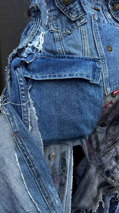Dingy Love 2 Sided Ugly Denim Grunge Bag