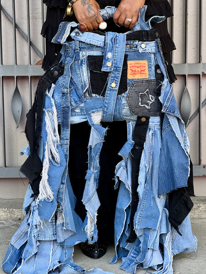 Ugly Denim Fray Day Black Bag Peculiar Style