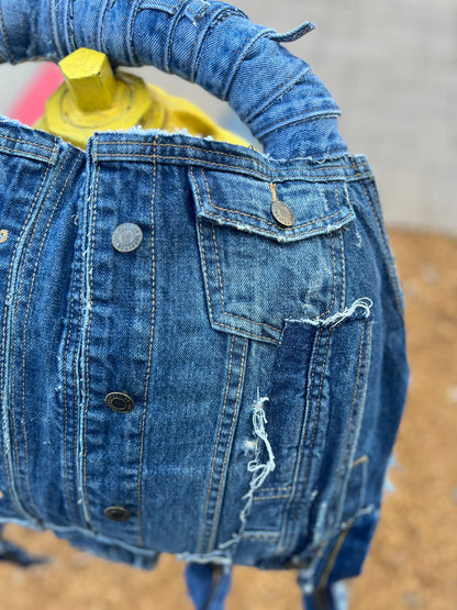 XL Ugly Denim Pocket 2 Sided Bag