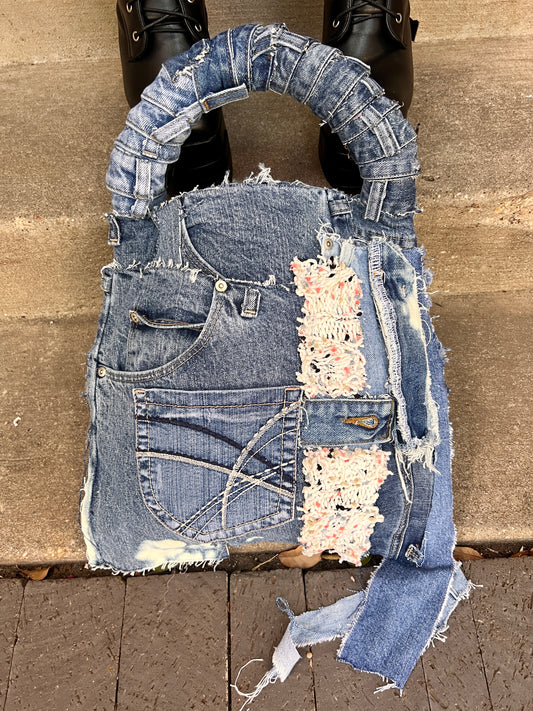 Stone Cold Ugly Denim Bag