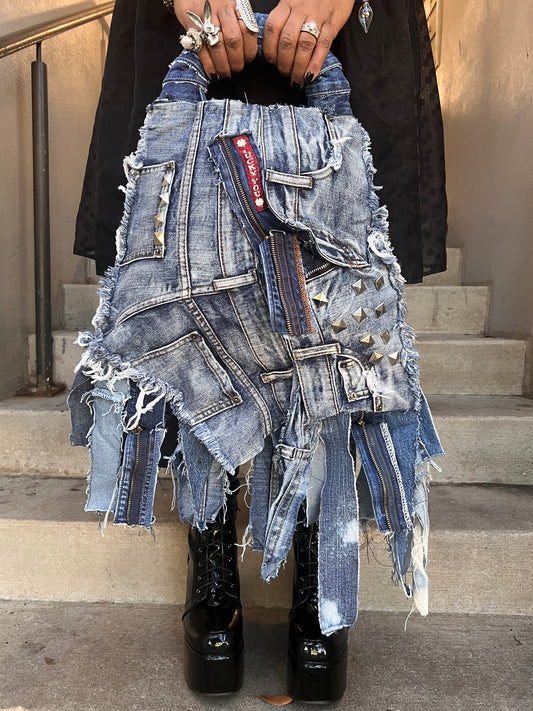 Always Lucky Ugly Denim XL Denim Bag