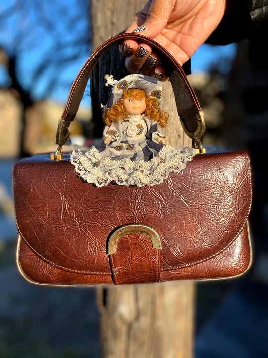 Victorian Style Reworked Junk Doll Purse Women 